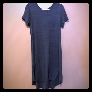 Lularoe Small Carly Blue Heathered Solid